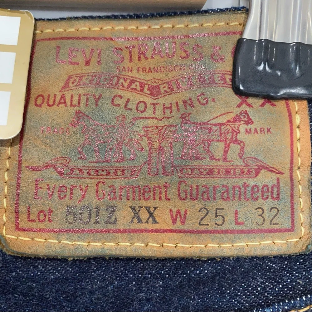 NEW Levi’s 501Z XX Big E Selvedge Jeans 25 X 32 - Picture 15 of 16